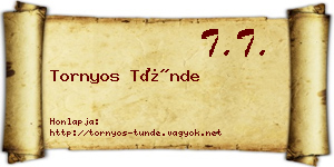 Tornyos Tünde névjegykártya